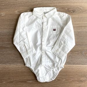 NWOT Janie and Jack White Collared Shirt - 18-24 months